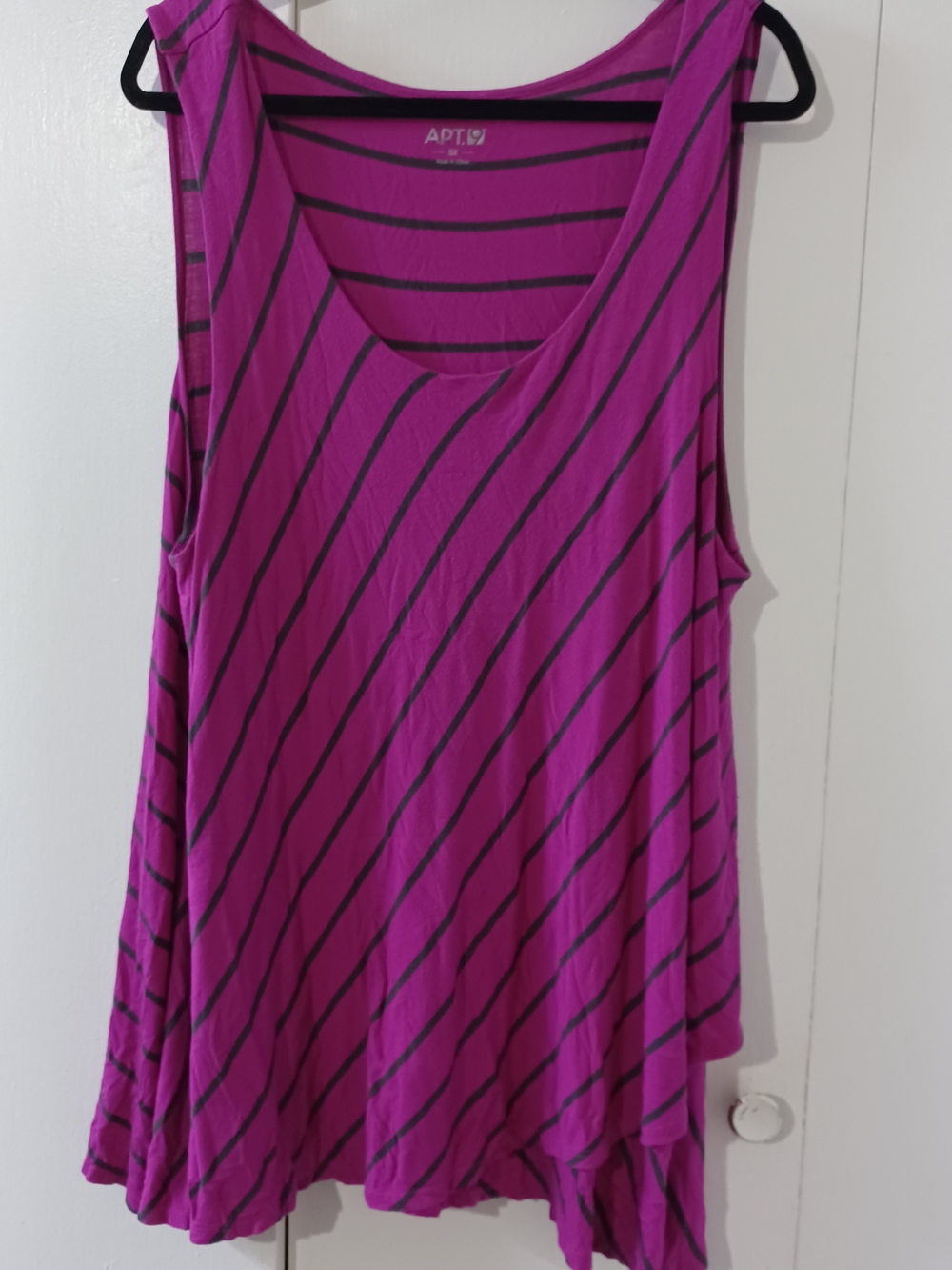 Apt. 9 Magenta Striped Swing Tank